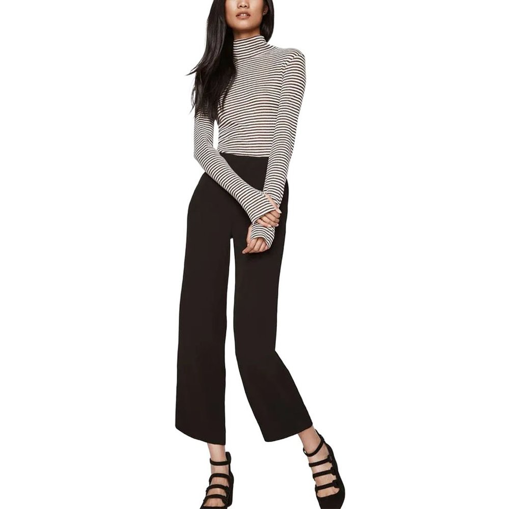 Rebecca Minkoff Avadon Black Flowy Capris, Size 6